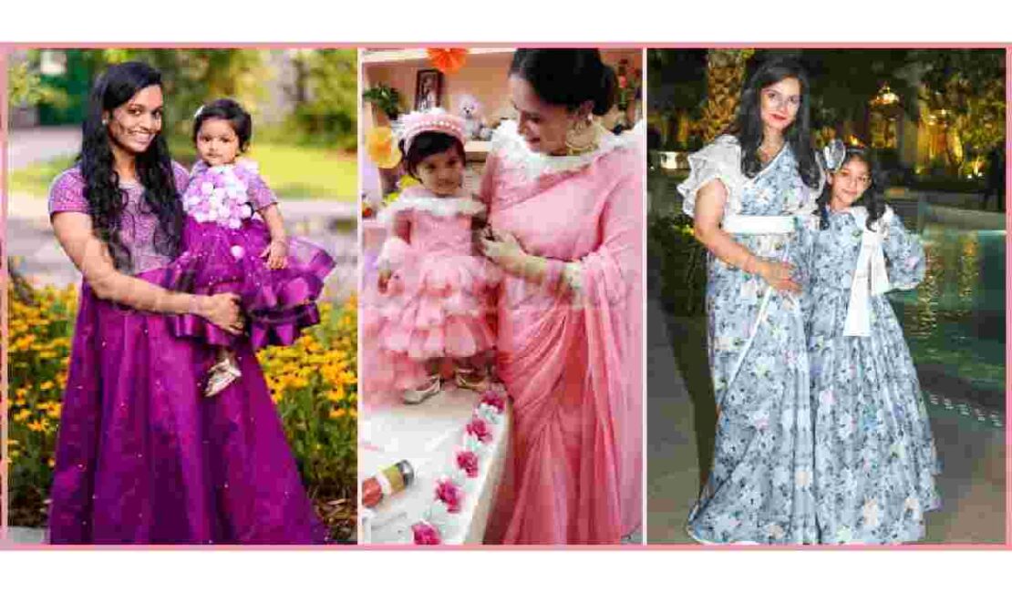 Indian Mother-Daughter Dresses For Birthday