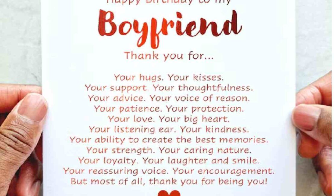 Happy Birthday Text Message For Boyfriend