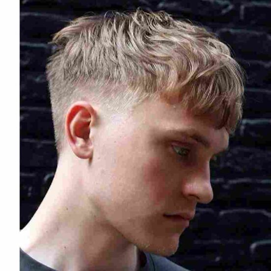 Low Taper Fade With Textured Fringe (11)