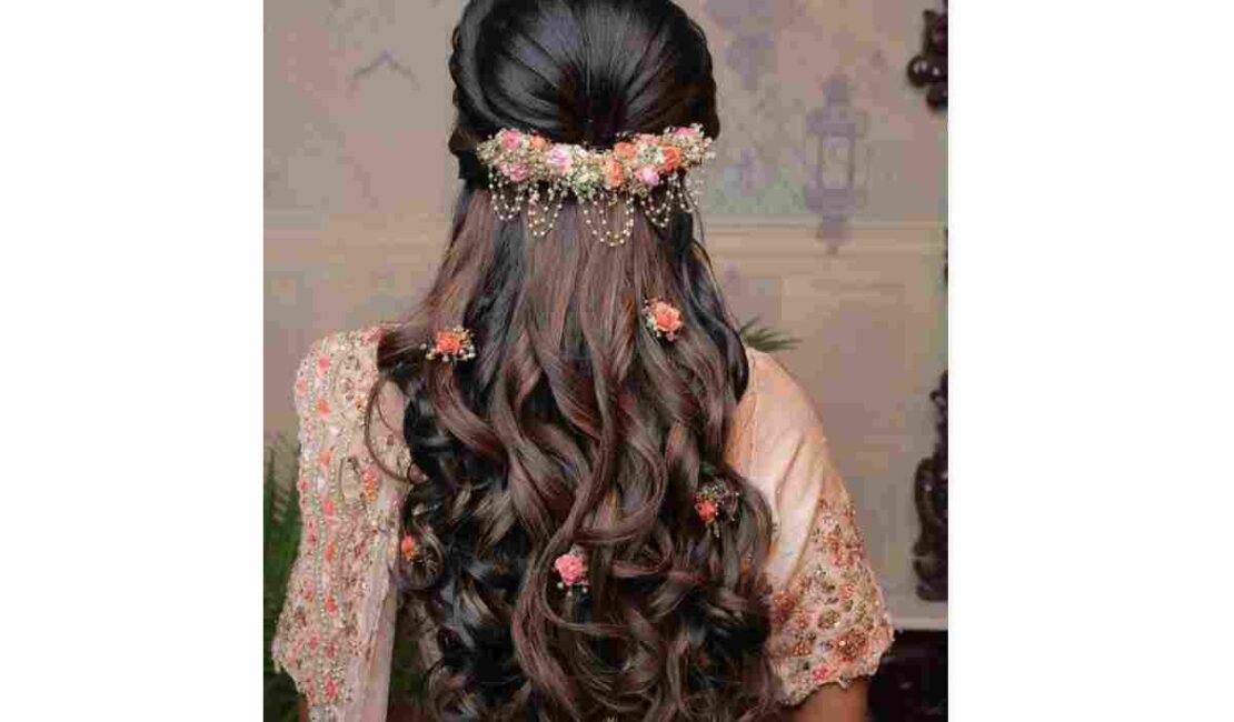 Modern Indian Wedding Hairstyles for Long Hair (1)