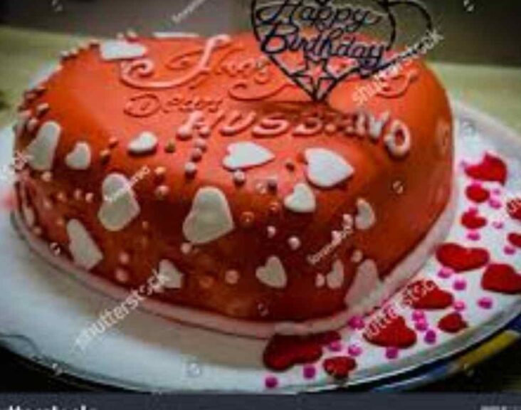 Romantic Birthday Cake Design for Husband (1)
