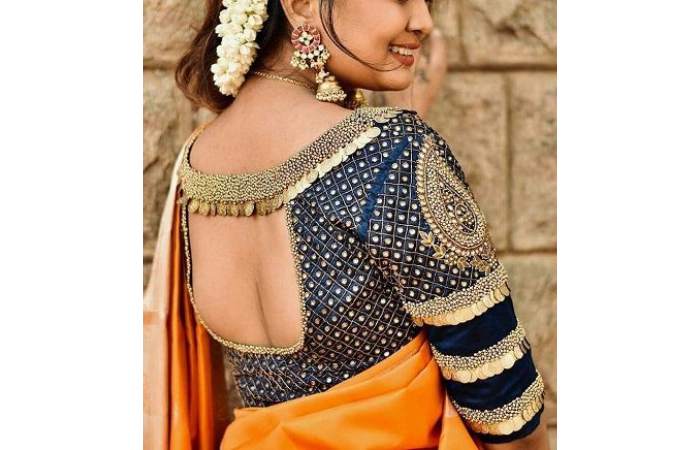 Thailand- Popular Front Pattu Saree Blouse Designs