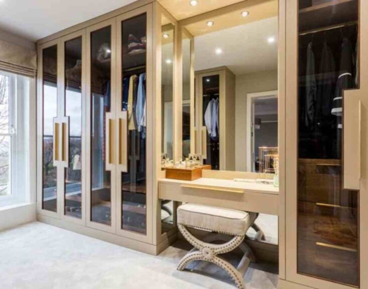 Indian Wardrobe Design With Dressing Table