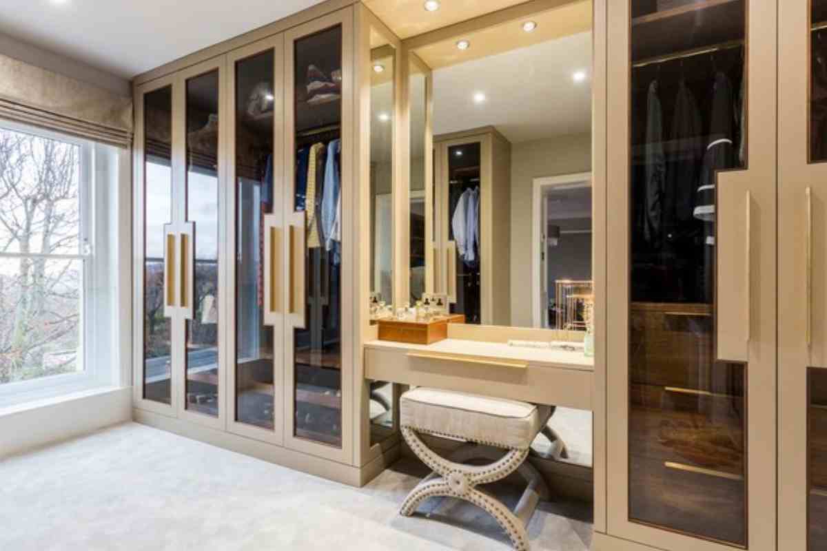 Indian Wardrobe Design With Dressing Table