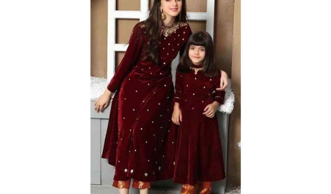 indian mother-daughter dresses for birthday