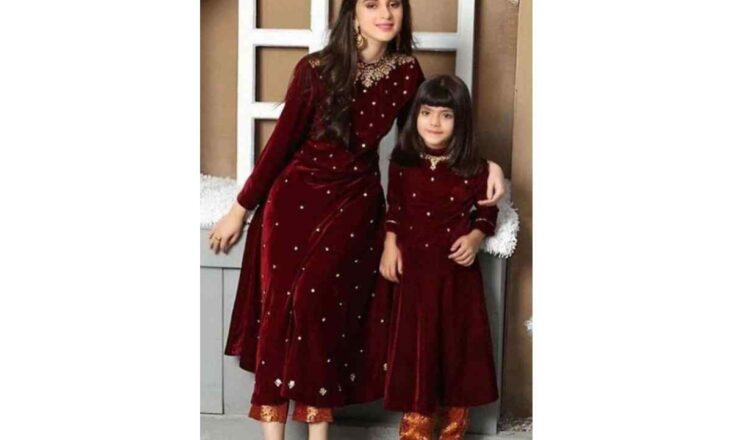 indian mother-daughter dresses for birthday