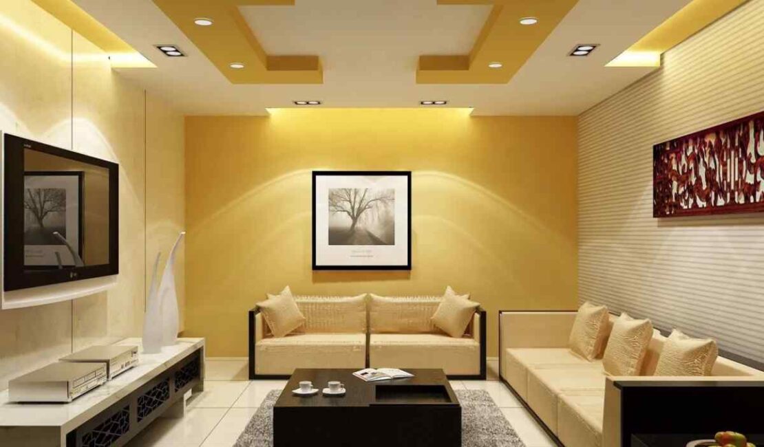 living room modern simple pop design