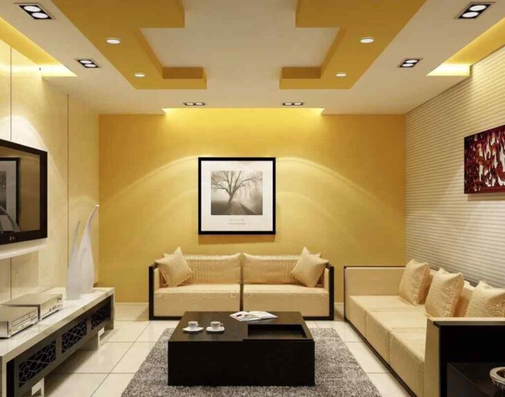 living room modern simple pop design