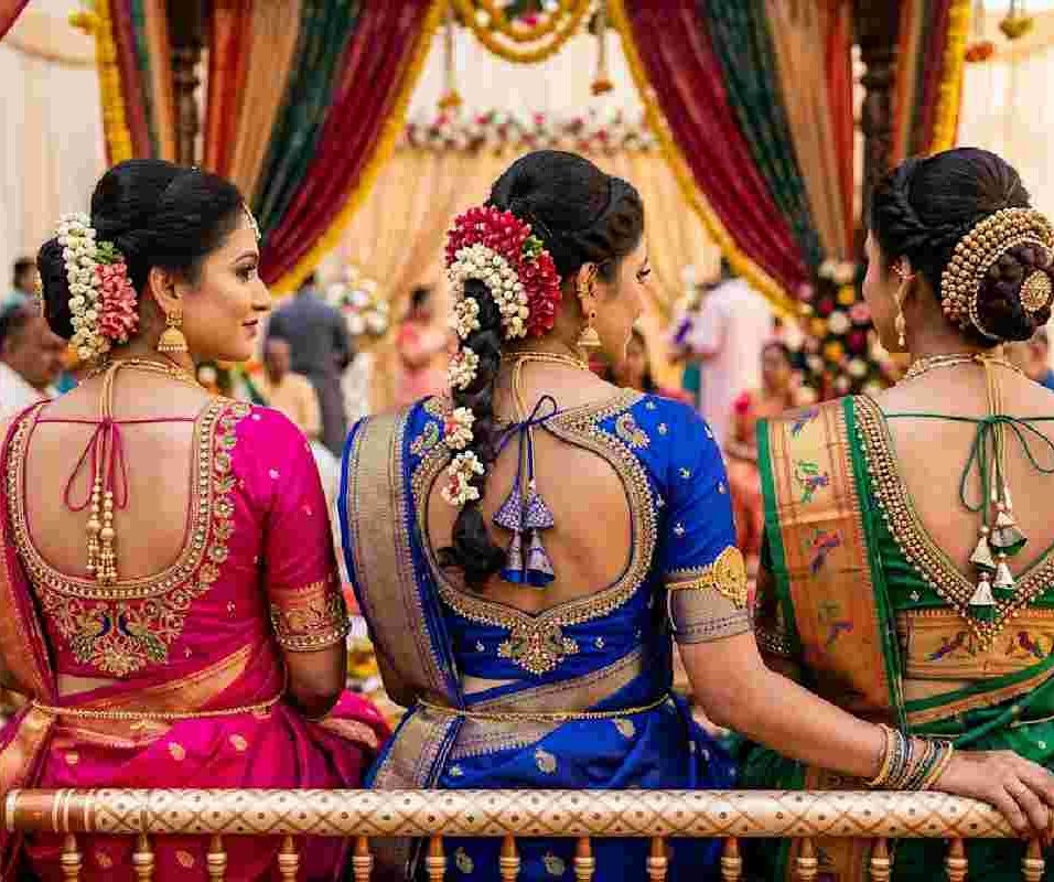 wedding paithani blouse design patterns back neck