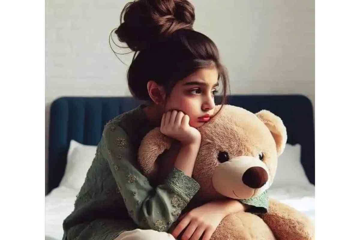 instagram girl with teddy bear profile