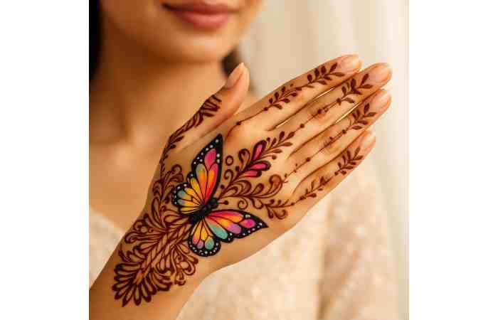 butterfly mehndi