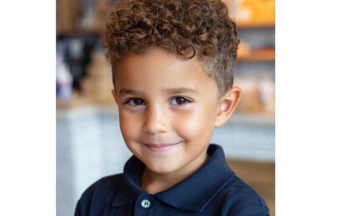 cute Llght skin boys with curly hair