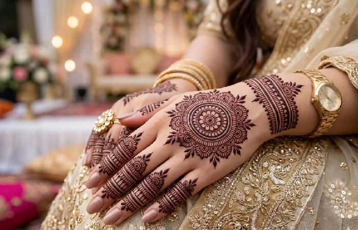 latest trends in gol tikki mehndi