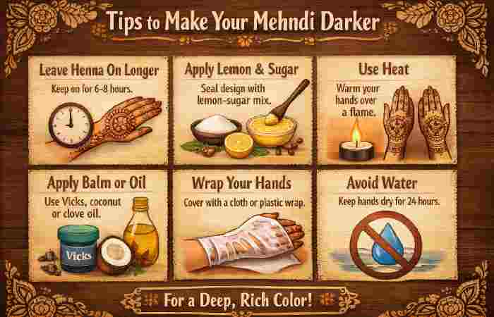 tips to make your mehndi darker