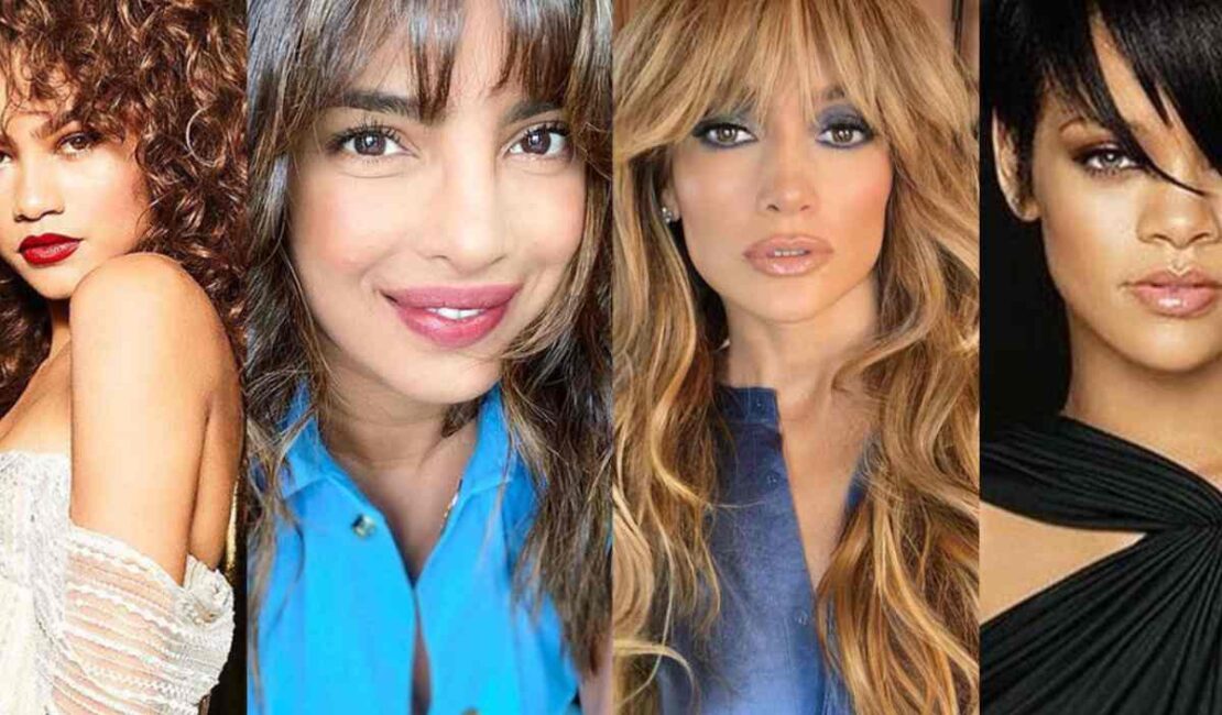 face shape types of bangs