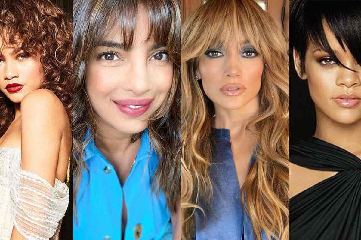 face shape types of bangs