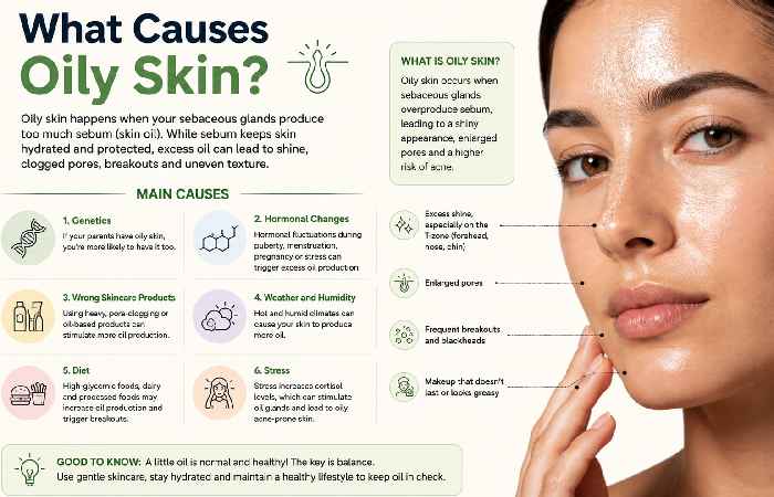 What causes Oily Skin_