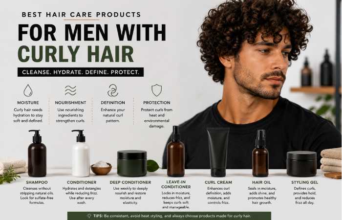 best hair care products for men with curly hair