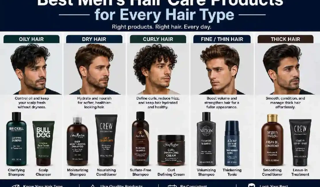 best men’s hair care products for every hair type
