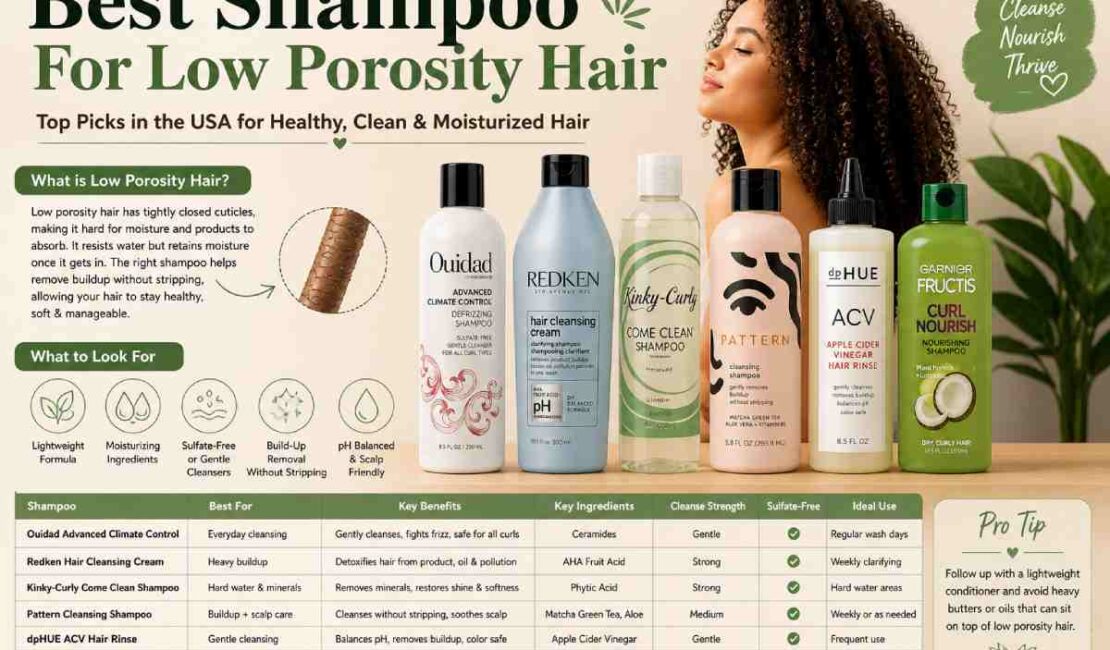 best shampoo for low porosity hair