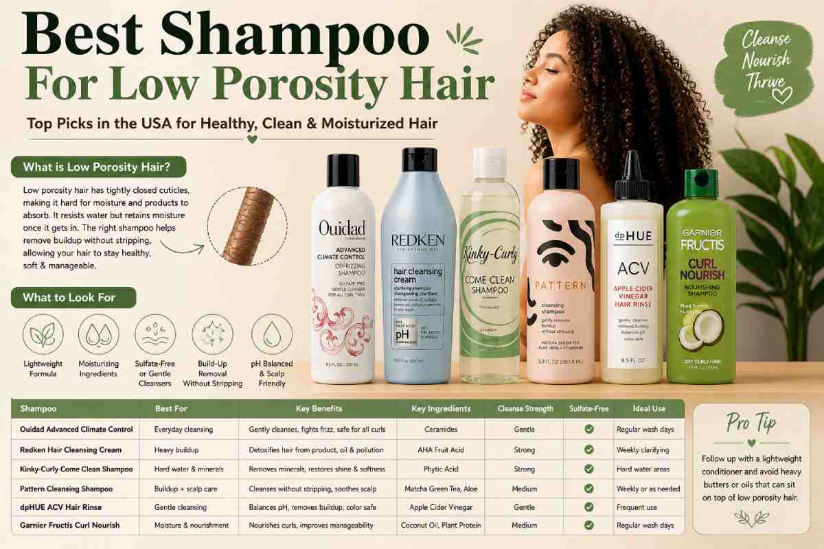 best shampoo for low porosity hair
