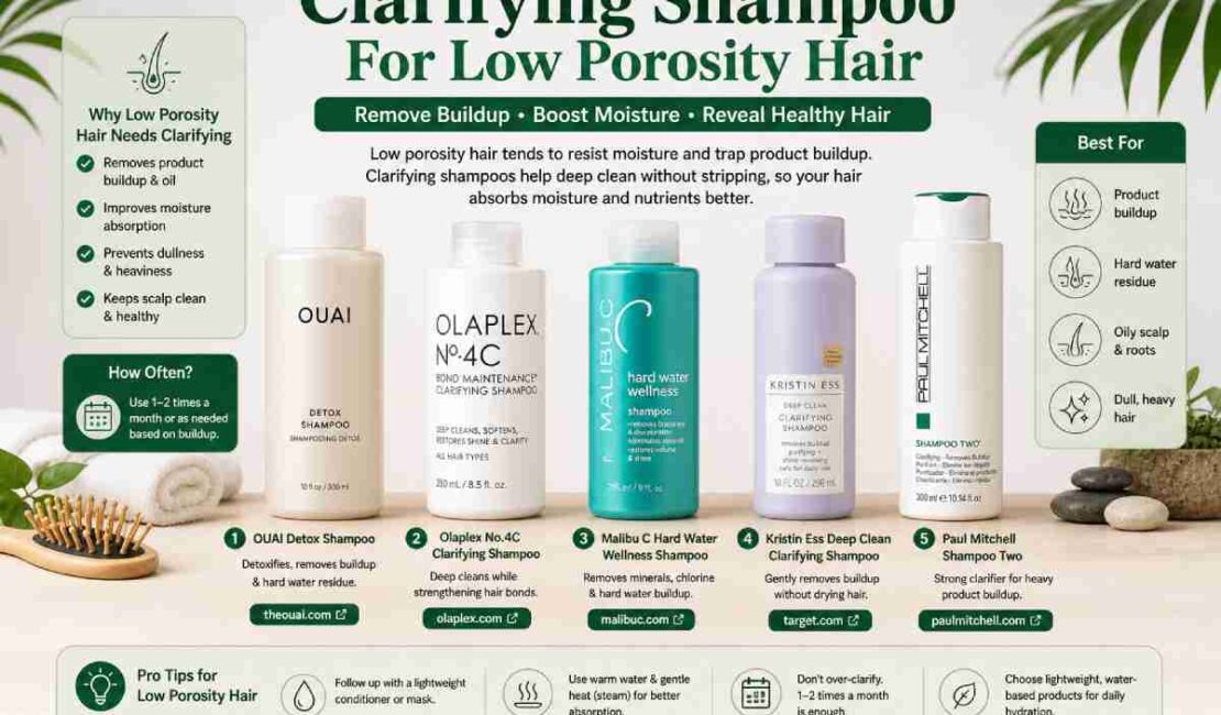 clarifying shampoo for low porosity hair
