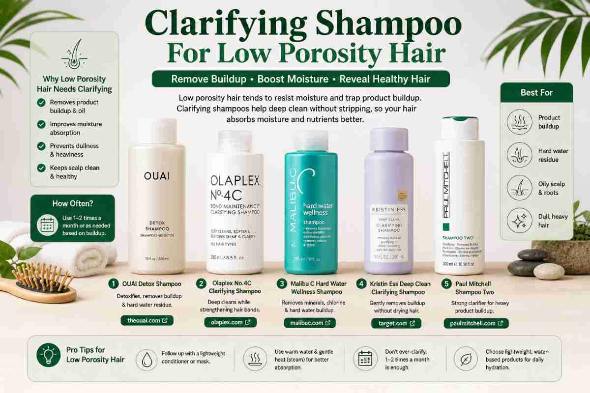 clarifying shampoo for low porosity hair