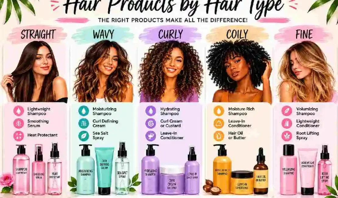 hair products by hair type
