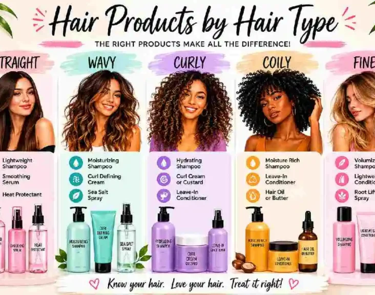 hair products by hair type