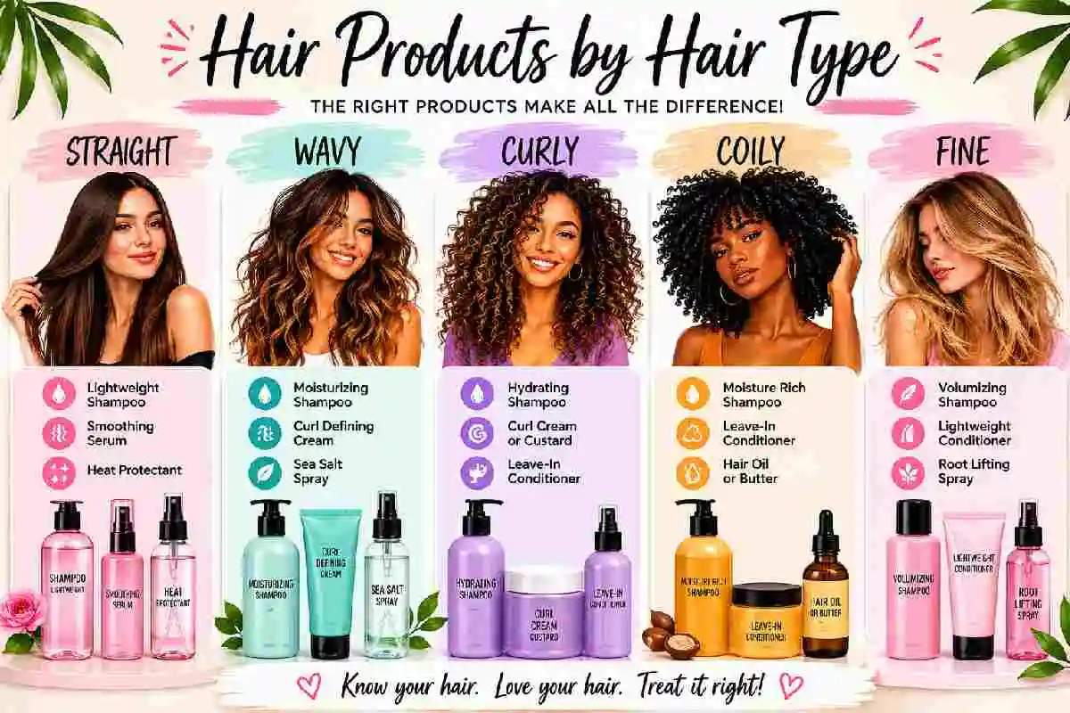 hair products by hair type