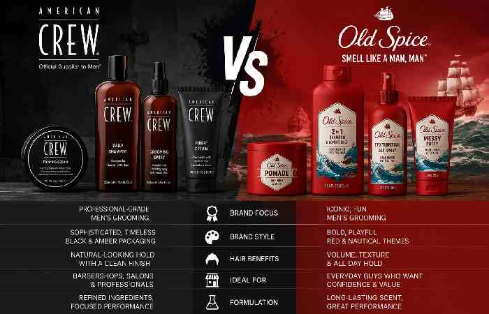 American Crew vs Old Spice Hair Products