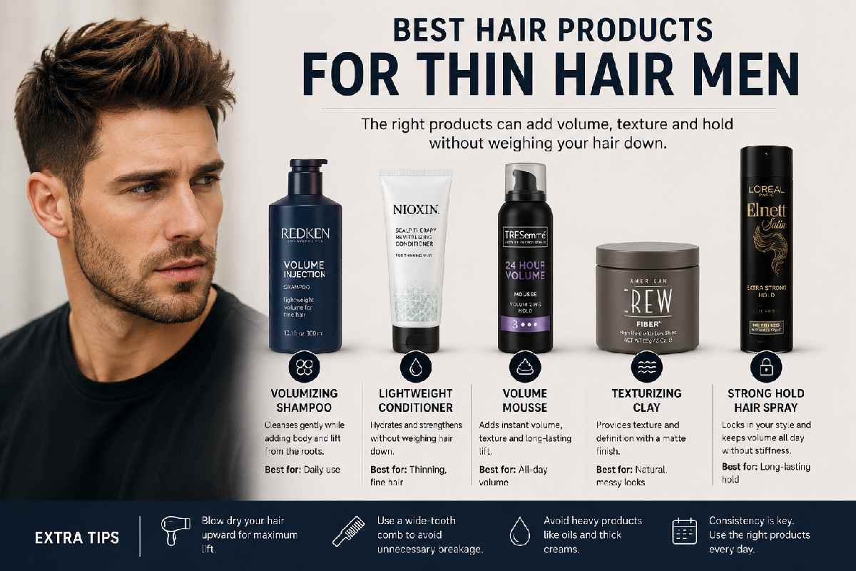 Best Hair Products for Thin Hair Men