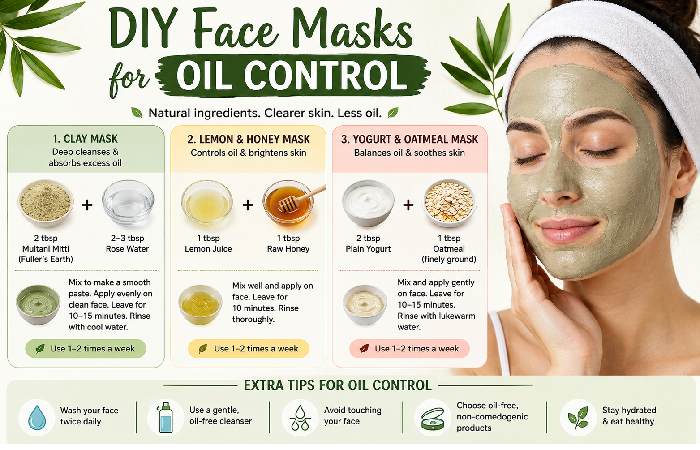 DIY Face Masks for Oil Control