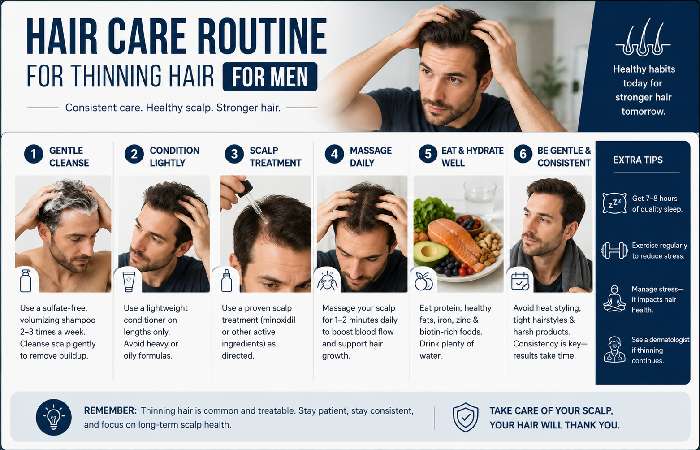 Hair Care Routine for Thinning Hair