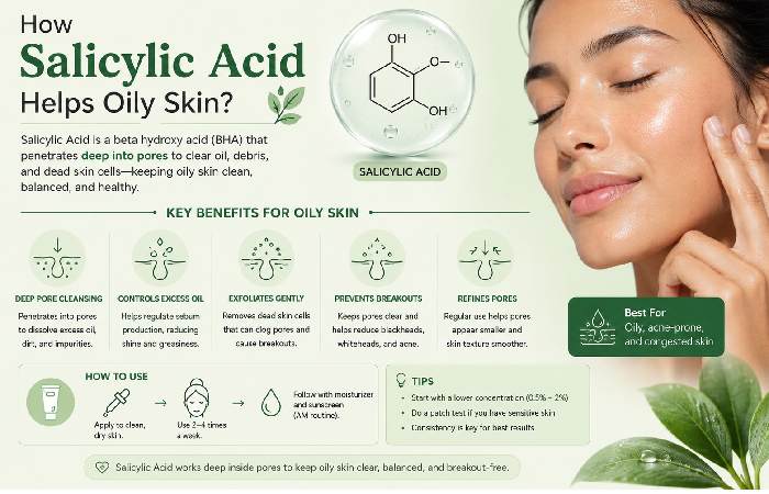 How Salicylic Acid Helps Oily Skin_