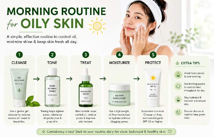 Morning Routine for Oily Skin