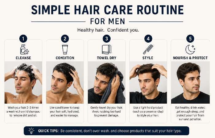 Simple Hair Care Routine for Men
