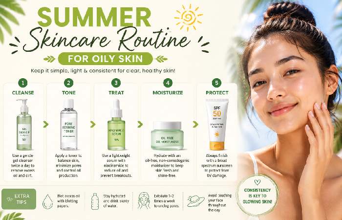 Summer Skincare Routine for Oily Skin