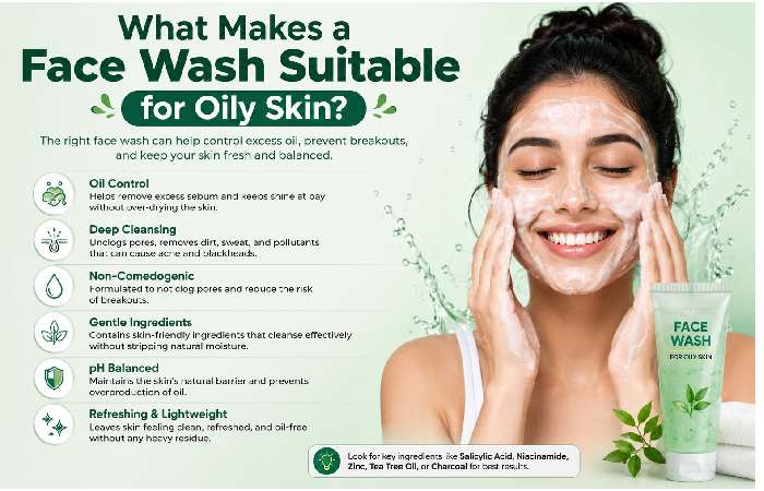 What Makes a Face Wash Suitable for Oily Skin_