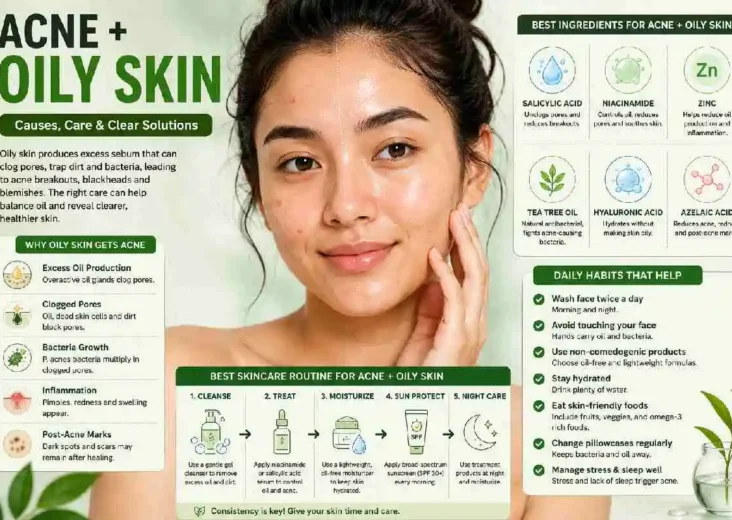 acne + oily skin