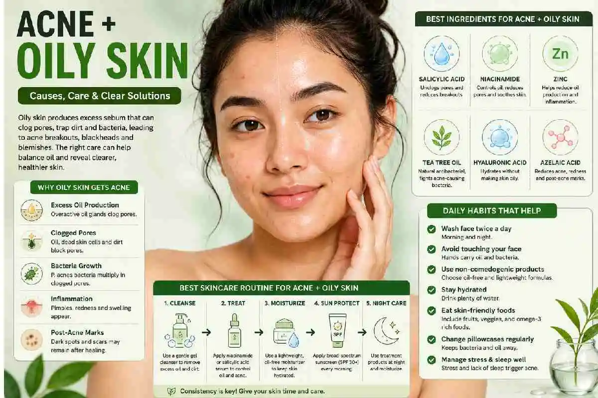 acne + oily skin