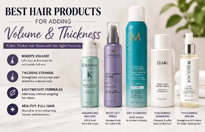 best hair products for Adding Volume and thickness