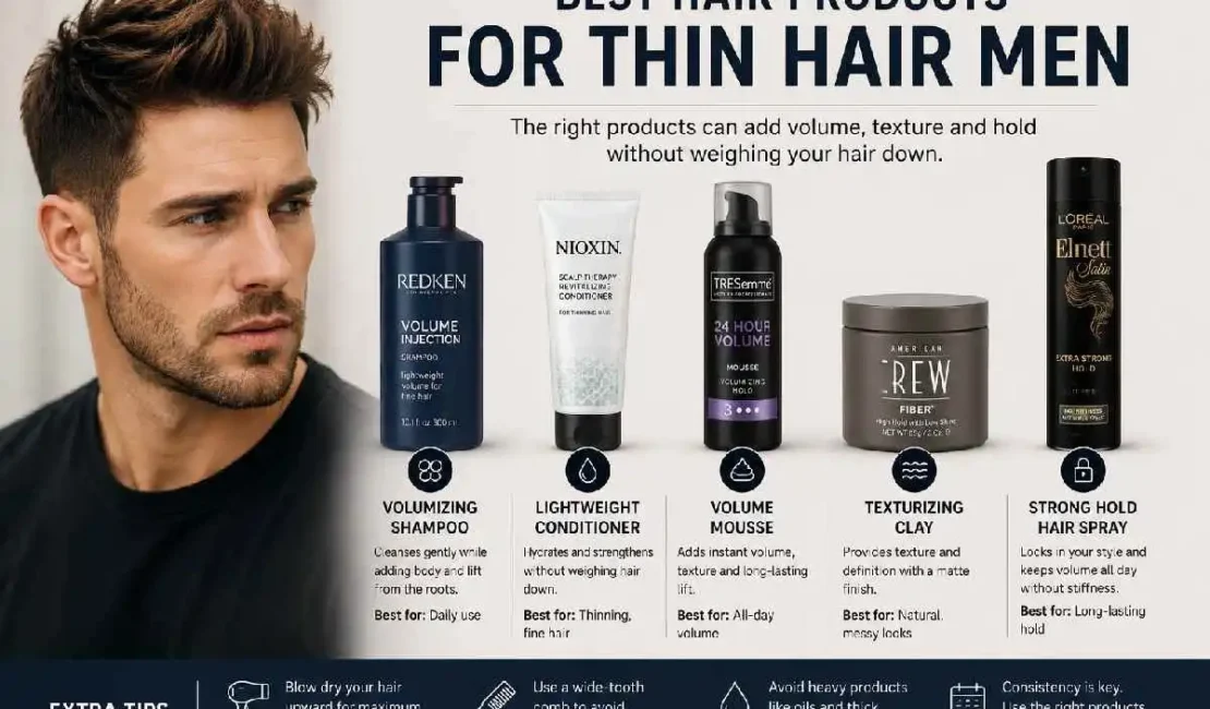 best hair products for thin hair men