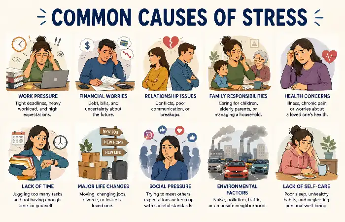 common causes of stress