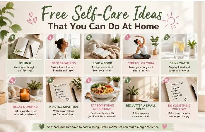 free self-care ideas that you can do at home