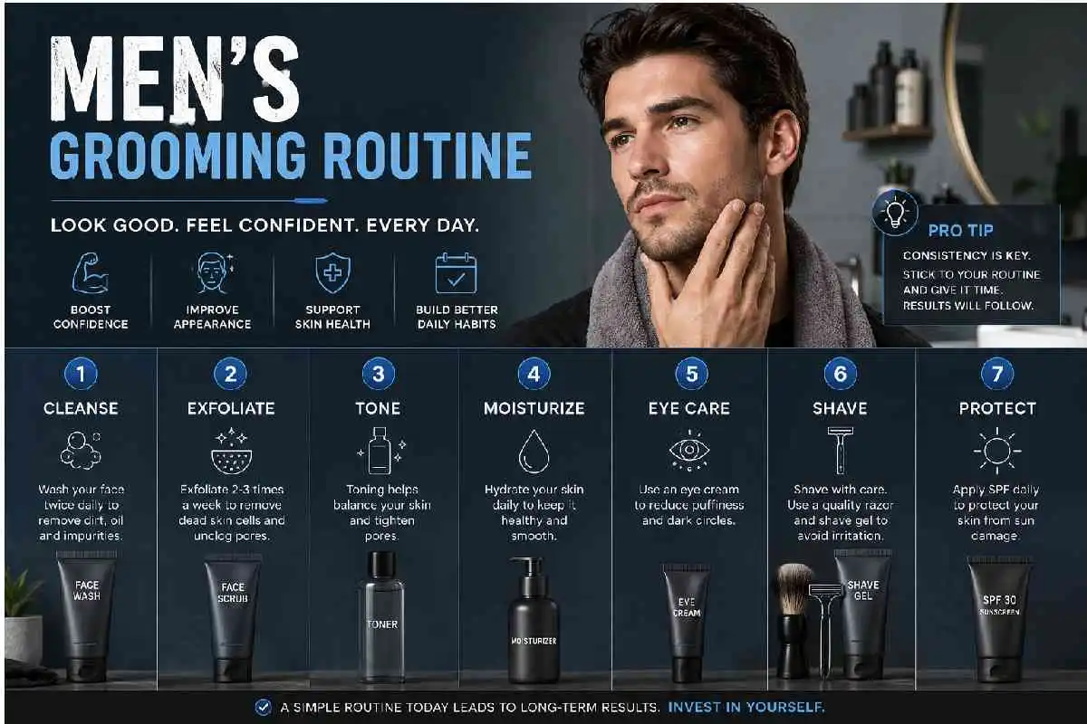 men’s grooming routine