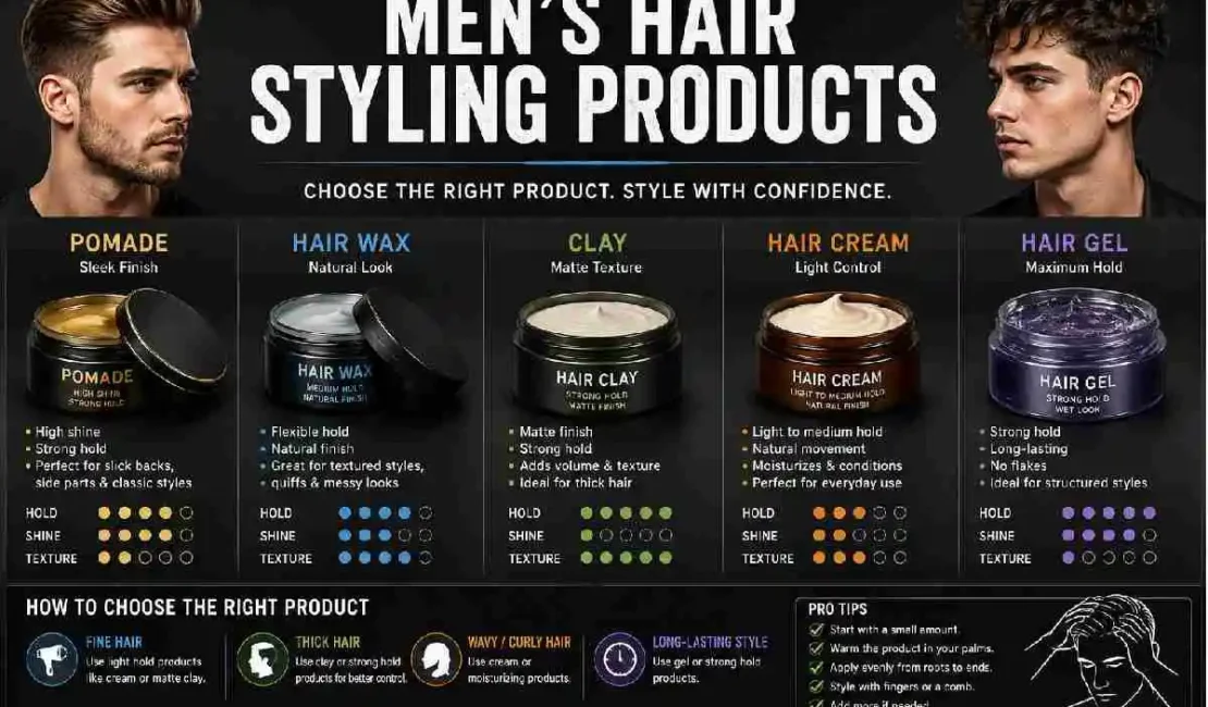 men’s hair styling products