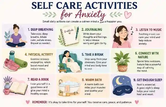 self-care activities for anxiety