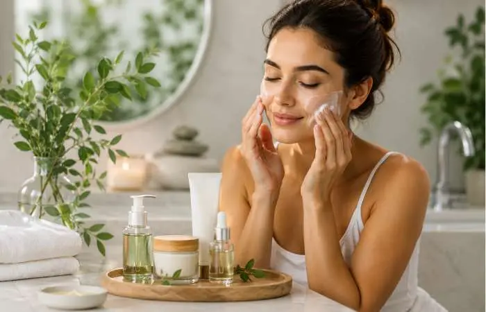 self-care skincare routine for healthy skin