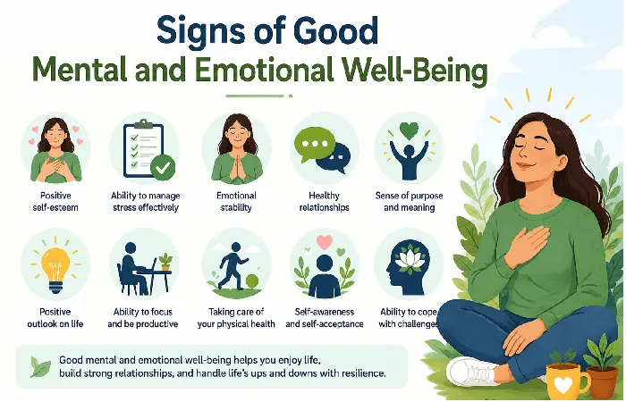 signs of good mental and emotional well-being